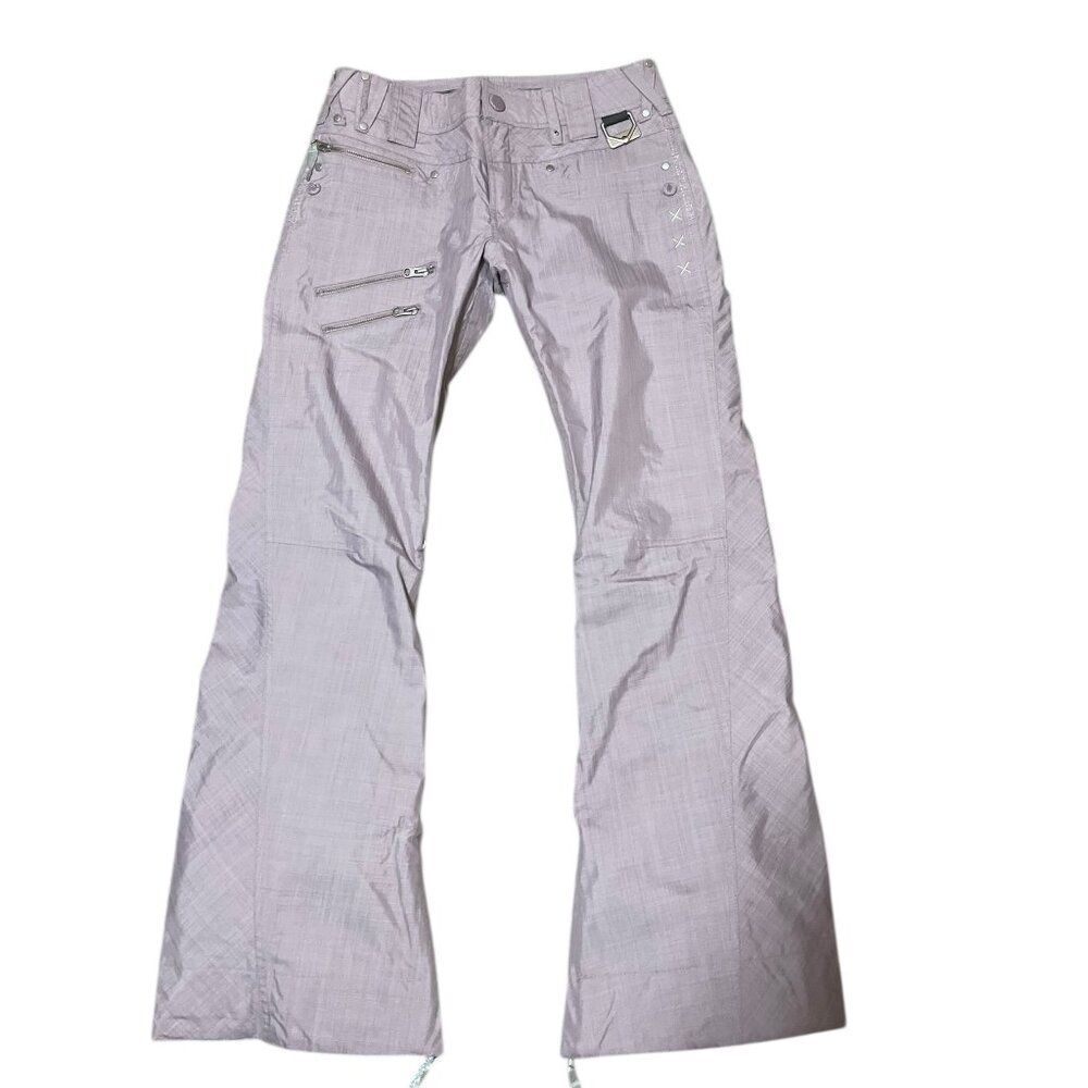 Oakley GB Gretchen Bleiler Shell Snowboarding Ski Purple Snow Pants Women's XS